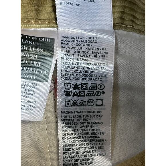 Levis‎ Pants Womens 30x30 Green Corduroy Straight Leg Regular Fit Mid Rise Retro - Picture 5 of 13